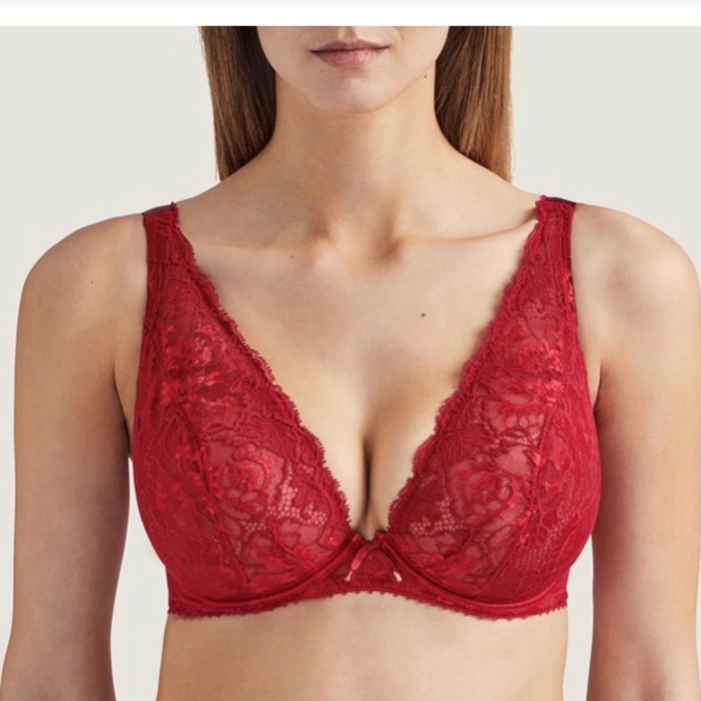 Aubade Aube Amoureuse Comfort Plunge Triangle Bra